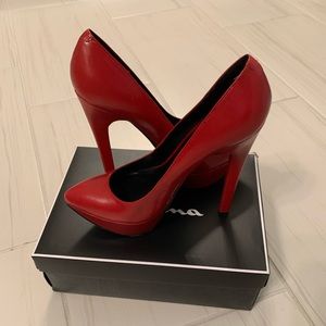 Mia Limited Edition Red Stiletto Pumps, Size 8